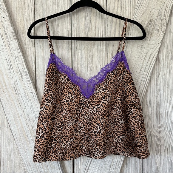 Victoria’s Secret Leopard Print Lace Trim Camisole - Picture 3 of 14